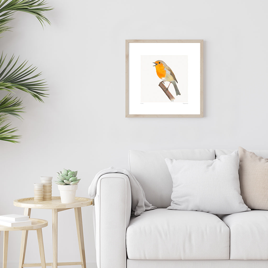 European Robin Giclée Fine Art Print