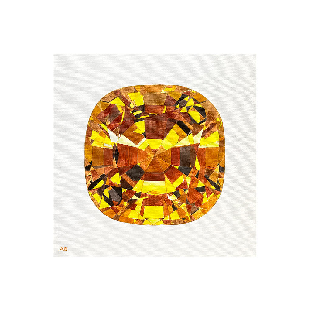 Topaz Gemstone by Amanda Gosse Giclée Fine Art Print