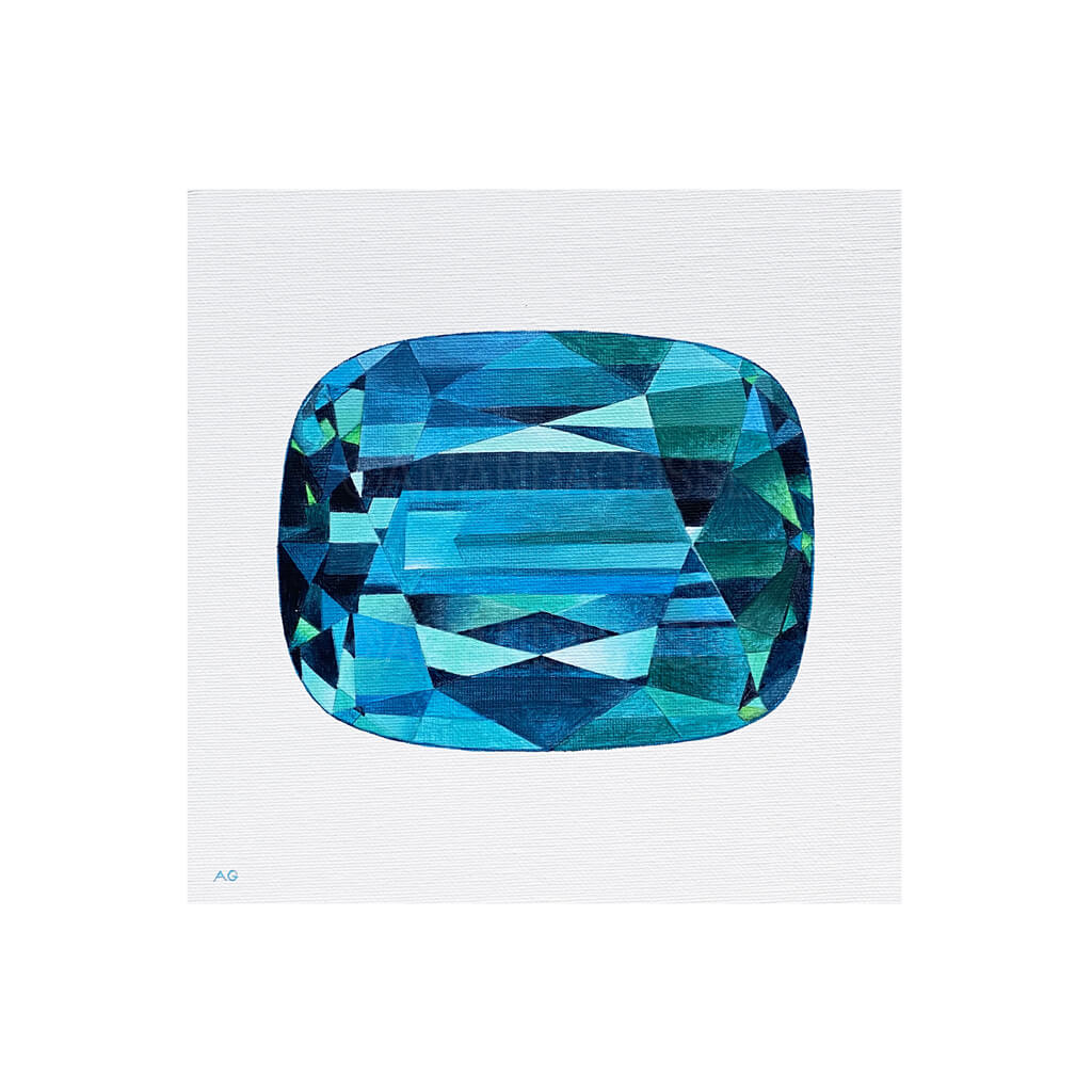 Zircon Gemstone by Amanda Gosse Giclée Fine Art Print