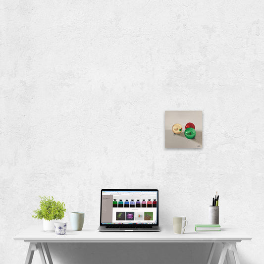 Original artwork of Christmas decorations by Amanda Gosse