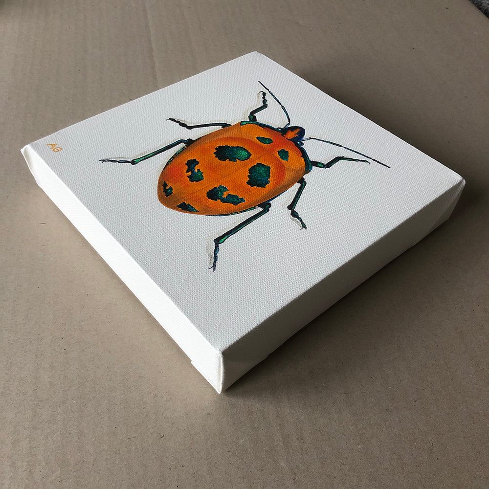 Cotton harlequin beetle original artwork