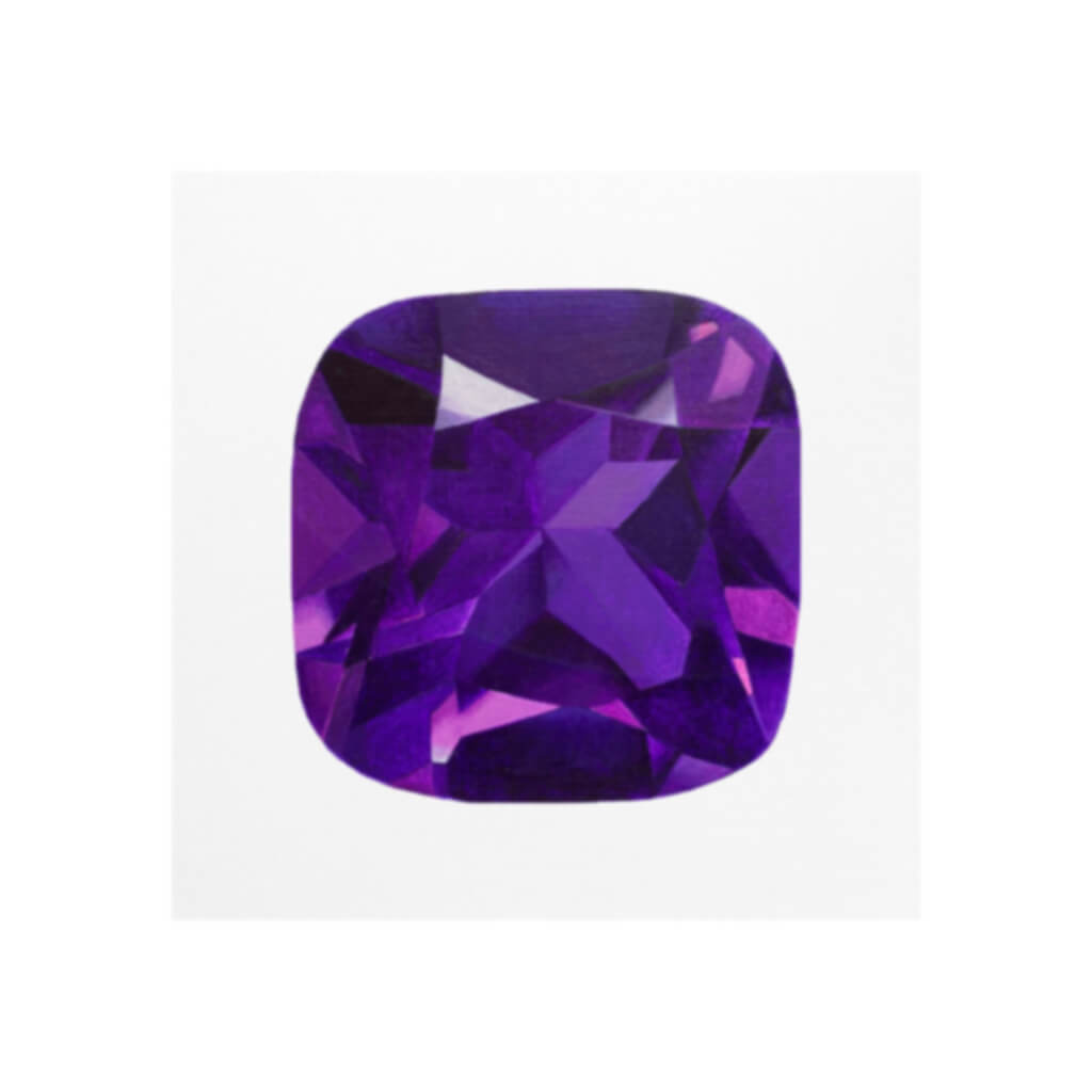 Fine art print of a purple Amethyst gemstone by Amanda Gosse artist