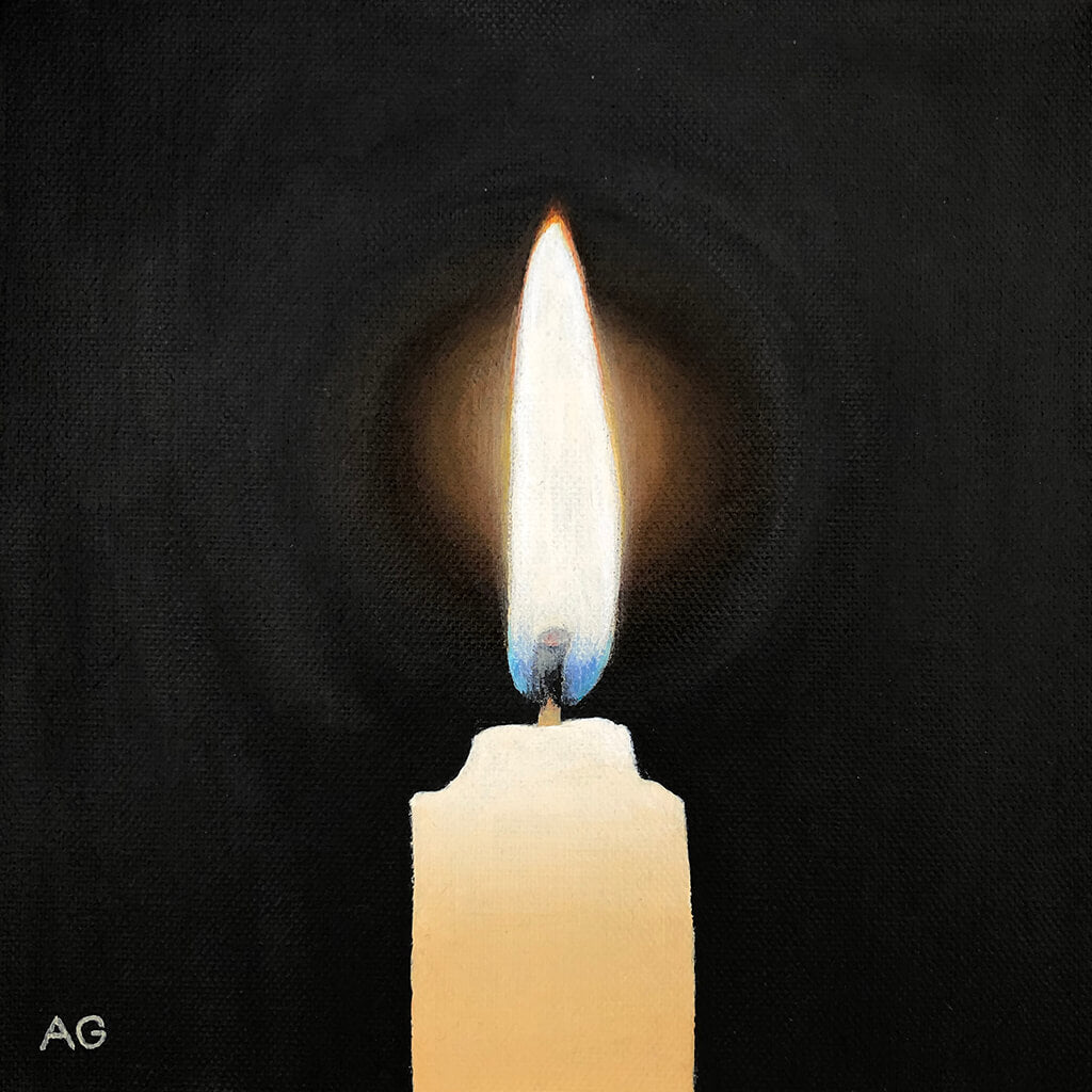 Candlelight original painting by Amanda Gosse